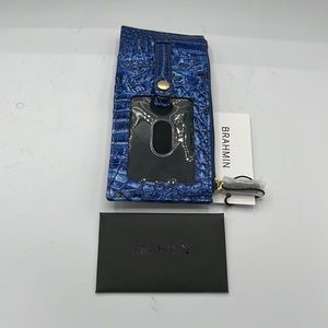 BRAHMIN Credit Card Wallet in Vista Blue